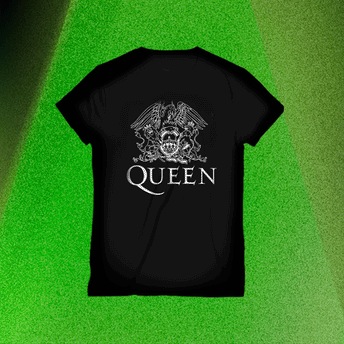 Queen Logo (Playera GLOW-IN-THE-DARK)