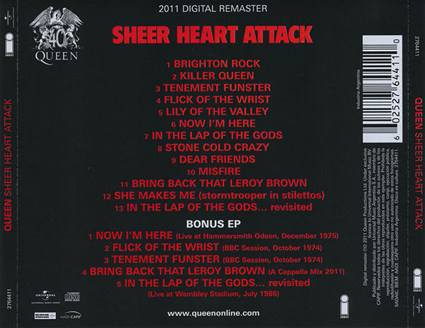 Sheer Heart Attack (CD+EP Bonus)